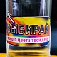 Печать наклеек на прозрачной пленке белым цветом