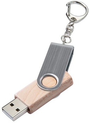 Флешка Twist Wood, дерево, 16 Гб артикул 7437