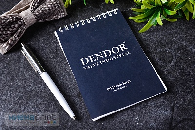 Блокнот с логотипом DENDOR
