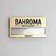 Бейджи золотые матовые